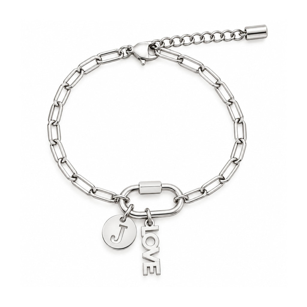 Fine Paperclip - Silver Bracelet