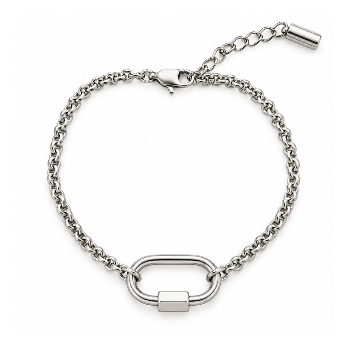 Belcher Link - Silver Bracelet