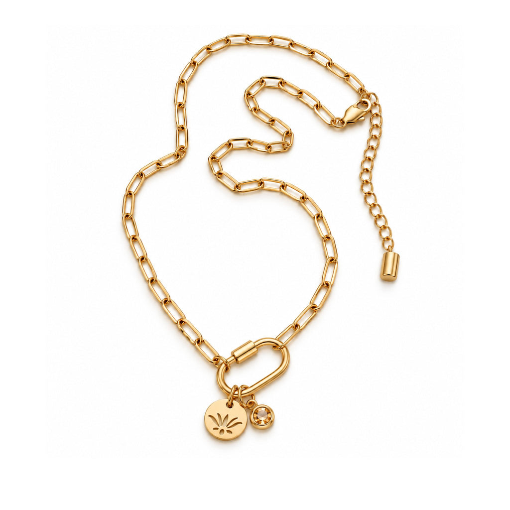 Fine Paperclip - Gold Necklace