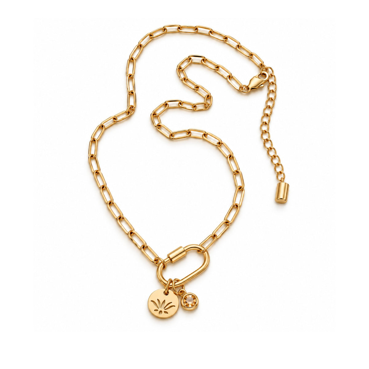 Fine Paperclip - Gold Necklace
