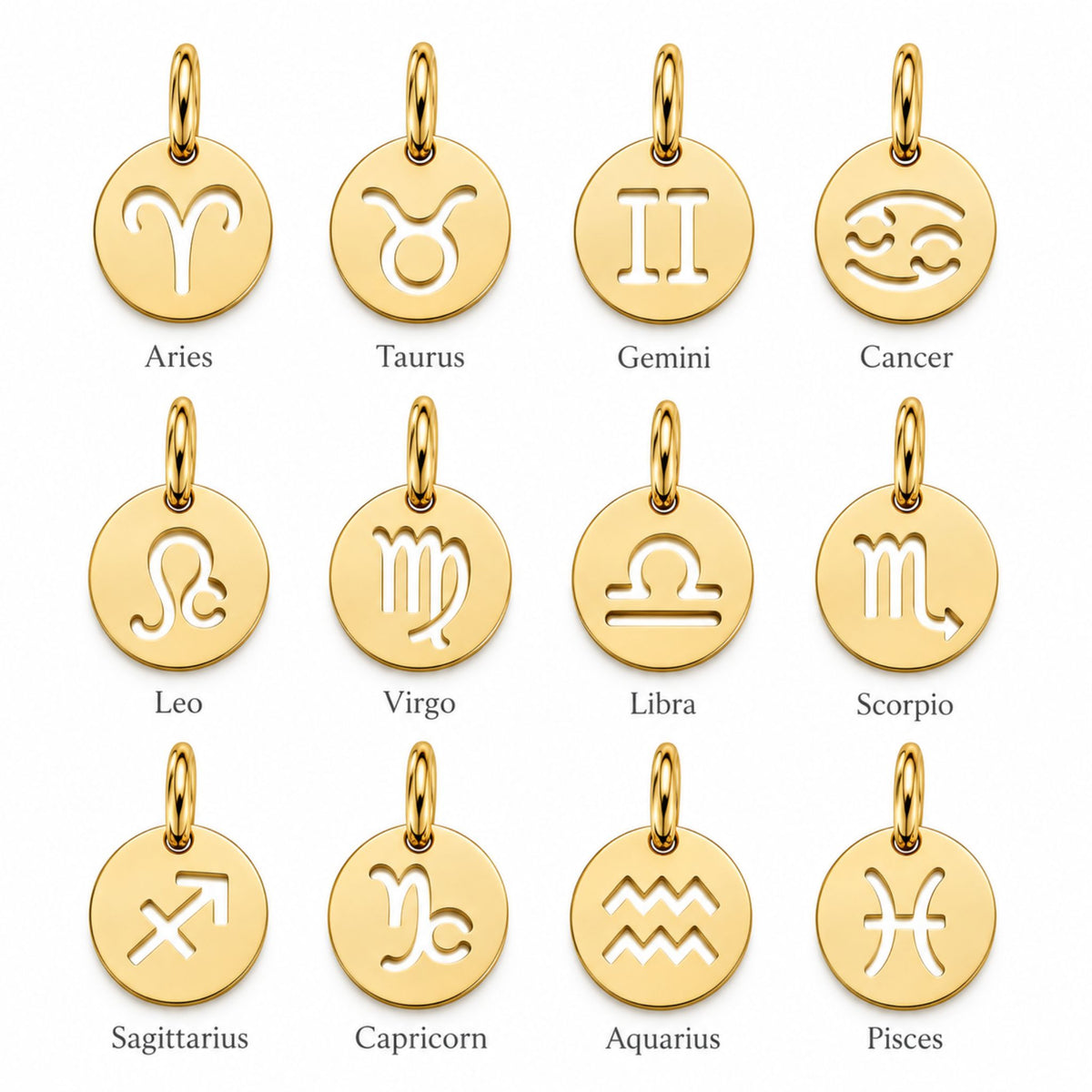 Zodiac Signs Gold